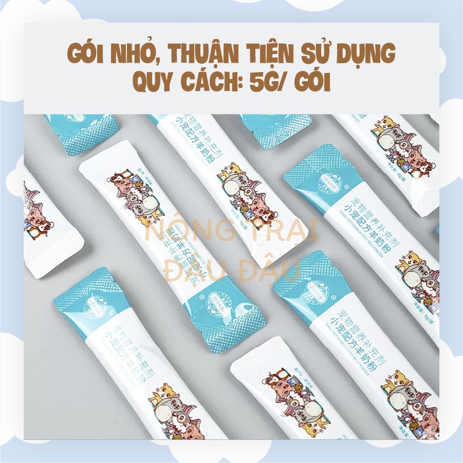 Bột Sữa Dê Cho Thỏ, Bọ Ú, Chinchilla, Hamster, Sóc Hiệu Jessie