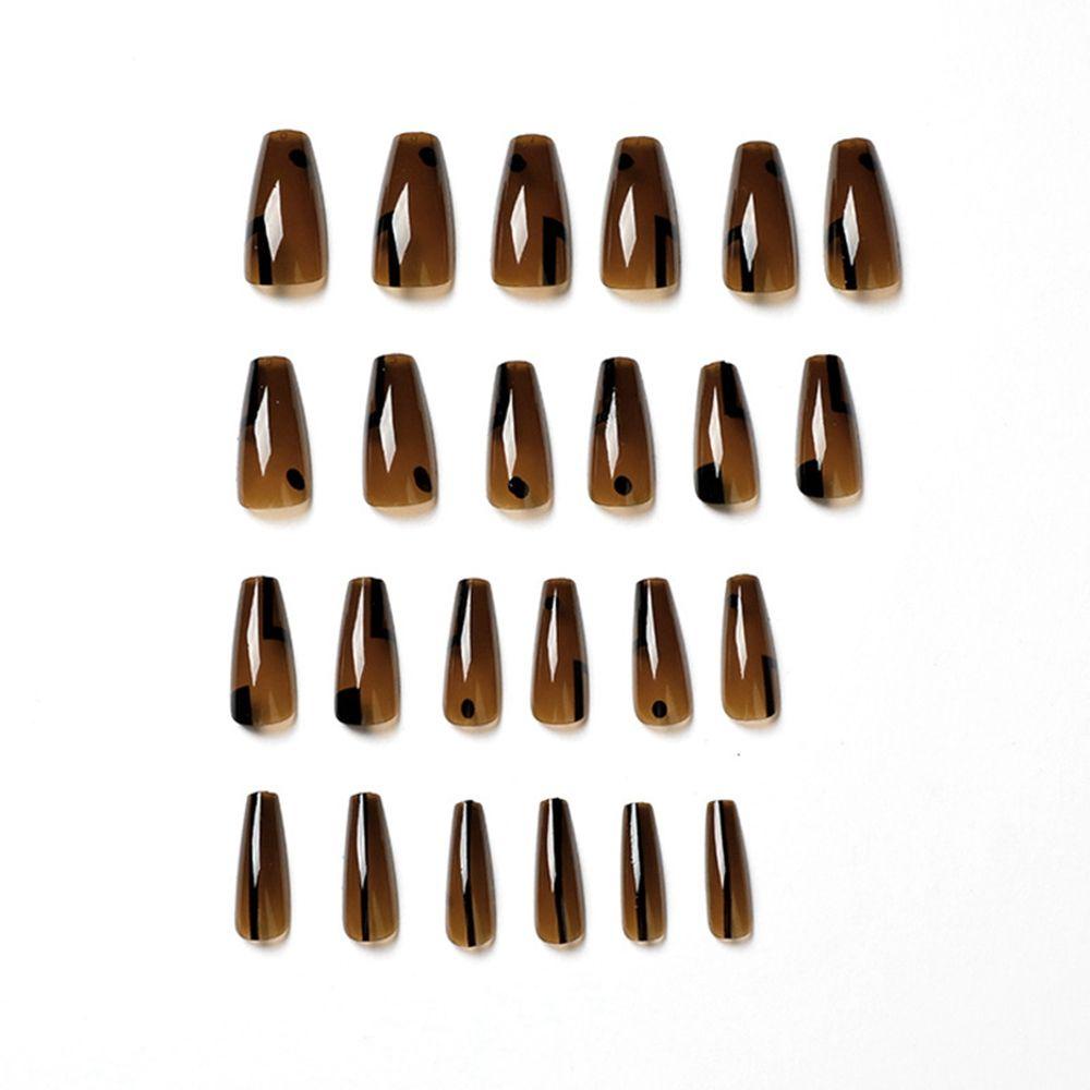 Hộp 24 Móng Tay Giả Có Độ Che Phủ Cao Dùng Trang Trí Nghệ Thuật