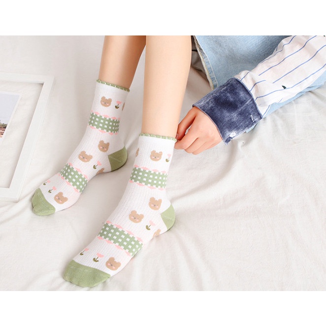 Vớ Tất nữ cao cổ phong cách Hàn Quốc siêu dễ thương và xinh xắn.