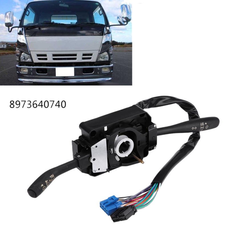 Đèn điều khiển đèn tín hiệu rẽ ô tô Công tắc kết hợp điều khiển gạt nước tín hiệu 8973640740 Cho Isuzu NPR NQR GMC