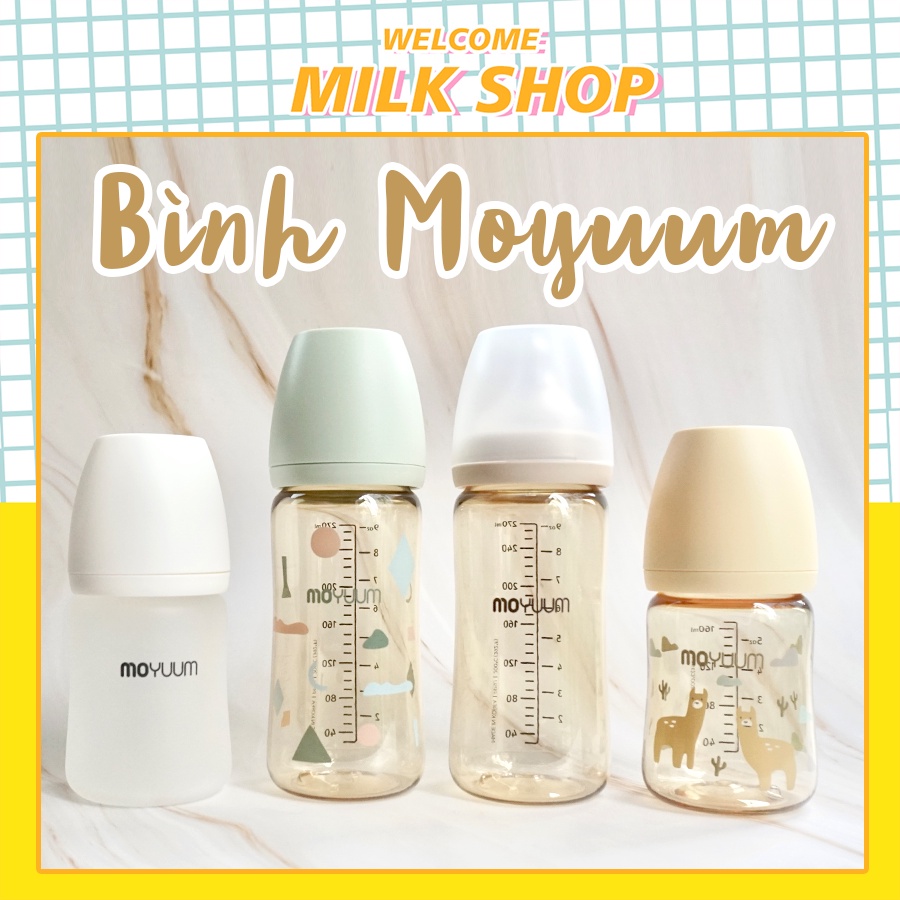 Bình sữa Moyuum 170ml/270ml chính hãng