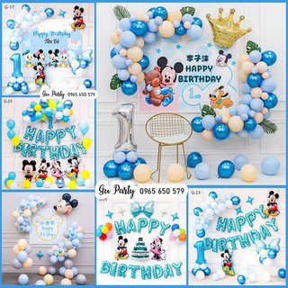 Set Bóng Sinh Nhật Bé Trai Chủ Đề Chuột Mickey