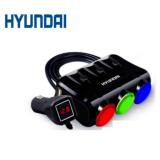 BỘ CHIA TẨU HYUNDAI HY26 - 3 TẨU + 2 CỔNG USB - HYUDAI HY-26 206489 [SKM]