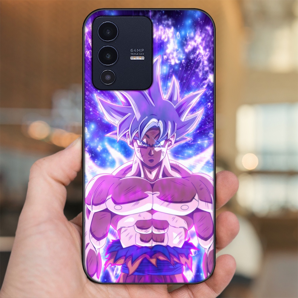 Ốp lưng Vivo V23 5G viền đen in hình Goku Dragon Ball