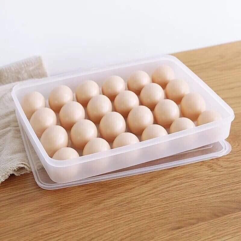 { HÀNG CAO CẤP} Hộp để trứng 1 tầng 24 ô tiện dụng VIỆT NHẬT(No6786)