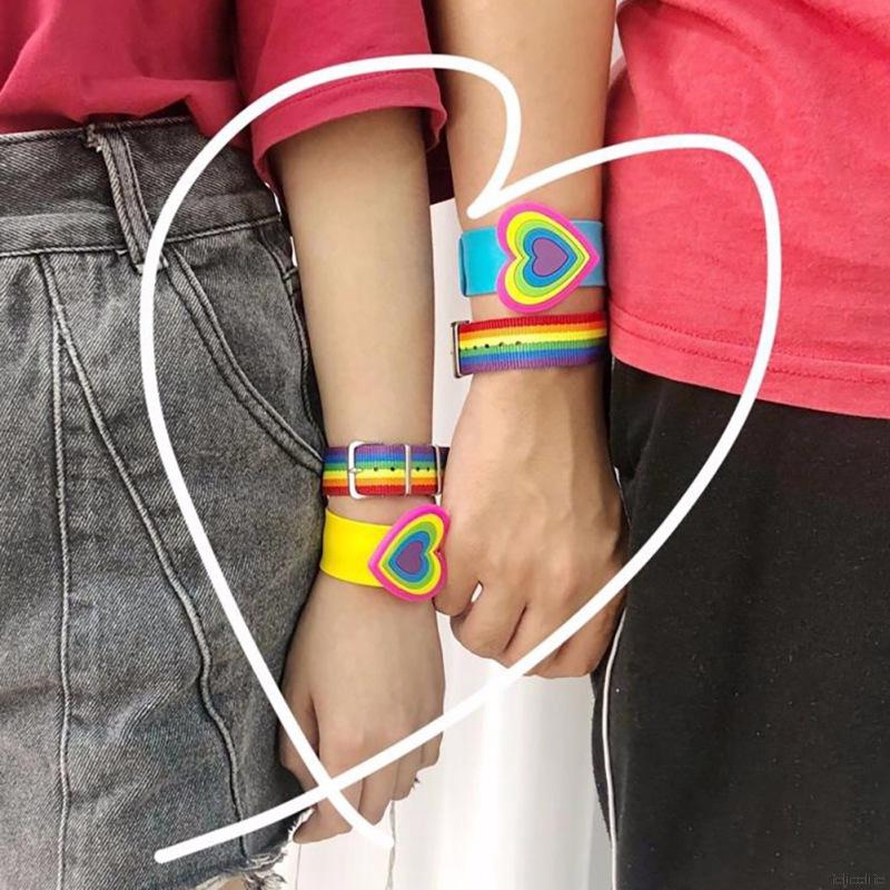 Vòng Tay Màu Cầu Vồng Phong Cách Hàn Quốc Cho Cặp Đôi