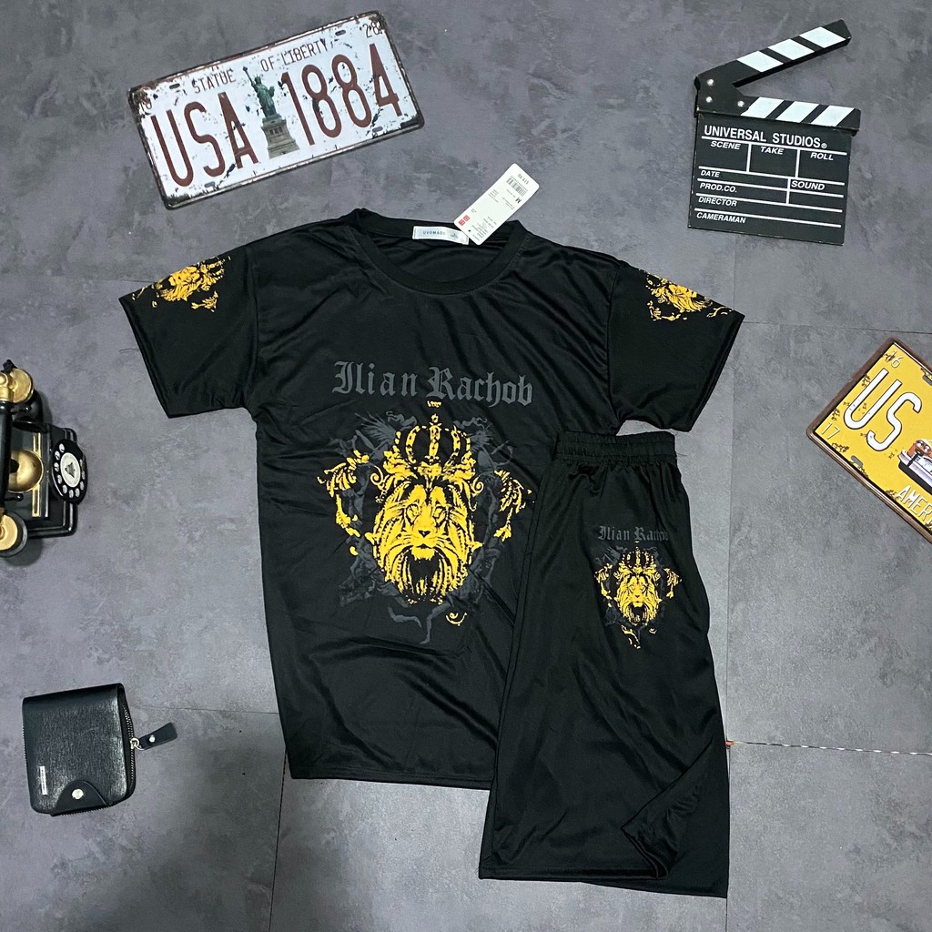 Bộ Quần Áo Thun Nam Cộc Tay Bộ Hè Chất Liệu Thun Cotton Chống Nhăn In Hình Đầu Hổ Nam Tính - BH42 | BigBuy360 - bigbuy360.vn