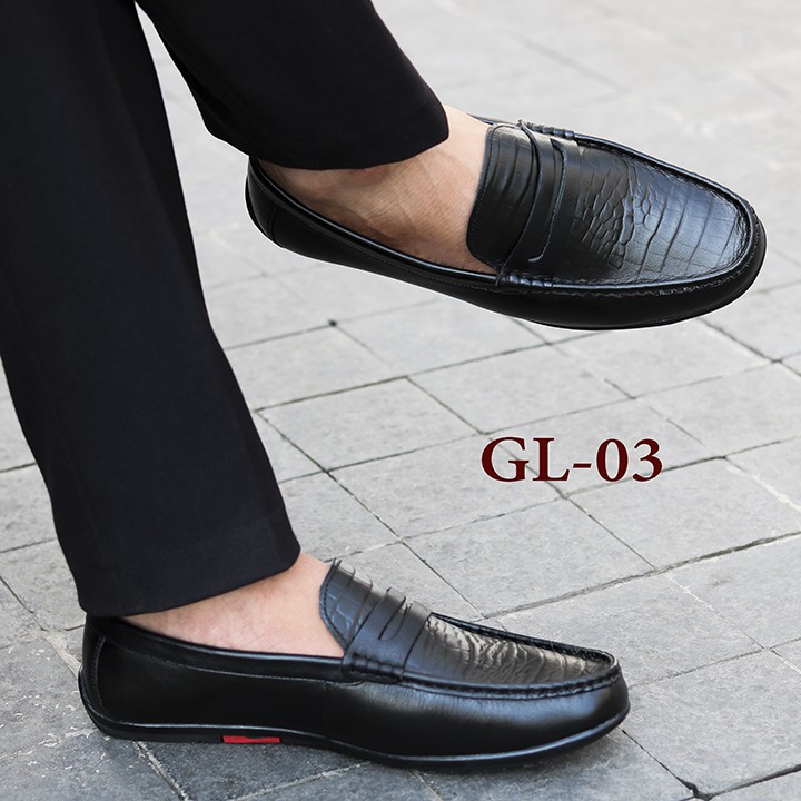 Giày Lười Nam Da Bò Loại 1 , Mã GL03