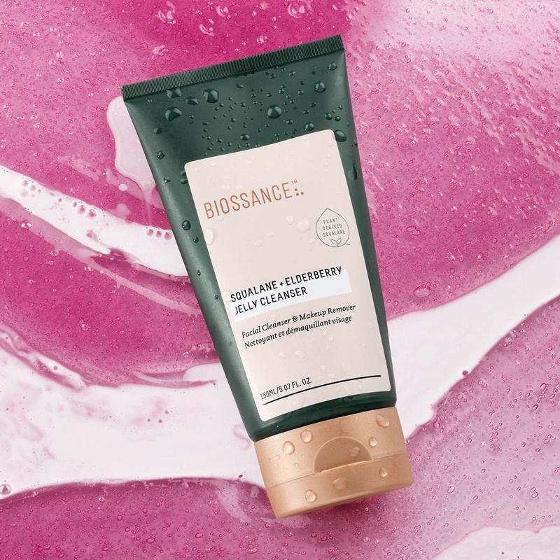 Sữa rửa mặt tẩy trang dạng thạch Biossance SQUALANE + ELDERBERRY JELLY CLEANSER