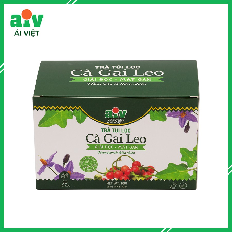Trà túi lọc Cà Gai Leo Ái Việt thanh nhiệt mát gan (90gr - 30 túi) | BigBuy360 - bigbuy360.vn