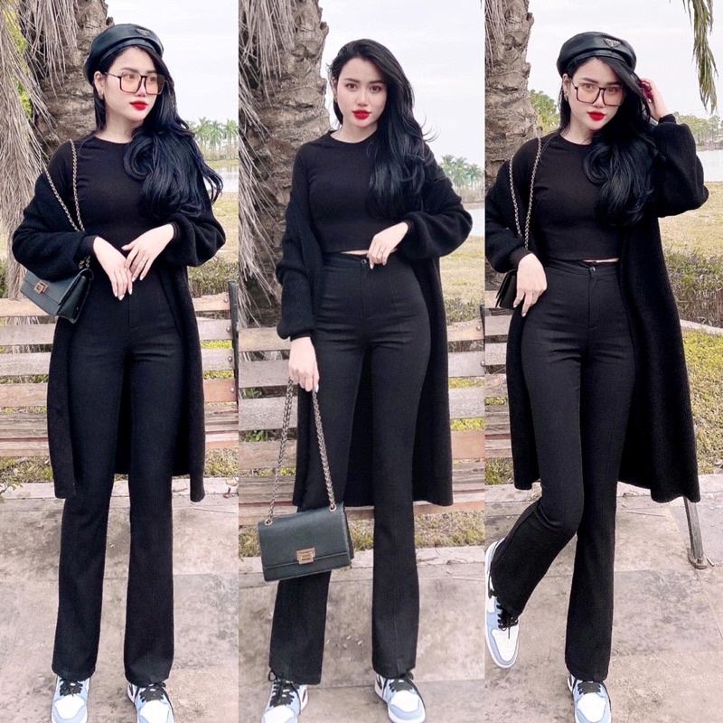 Quần nữ ống loe G31 hàng thiết kế đủ size dễ phối hợp với các loại áo thời trang - GEM Fashion