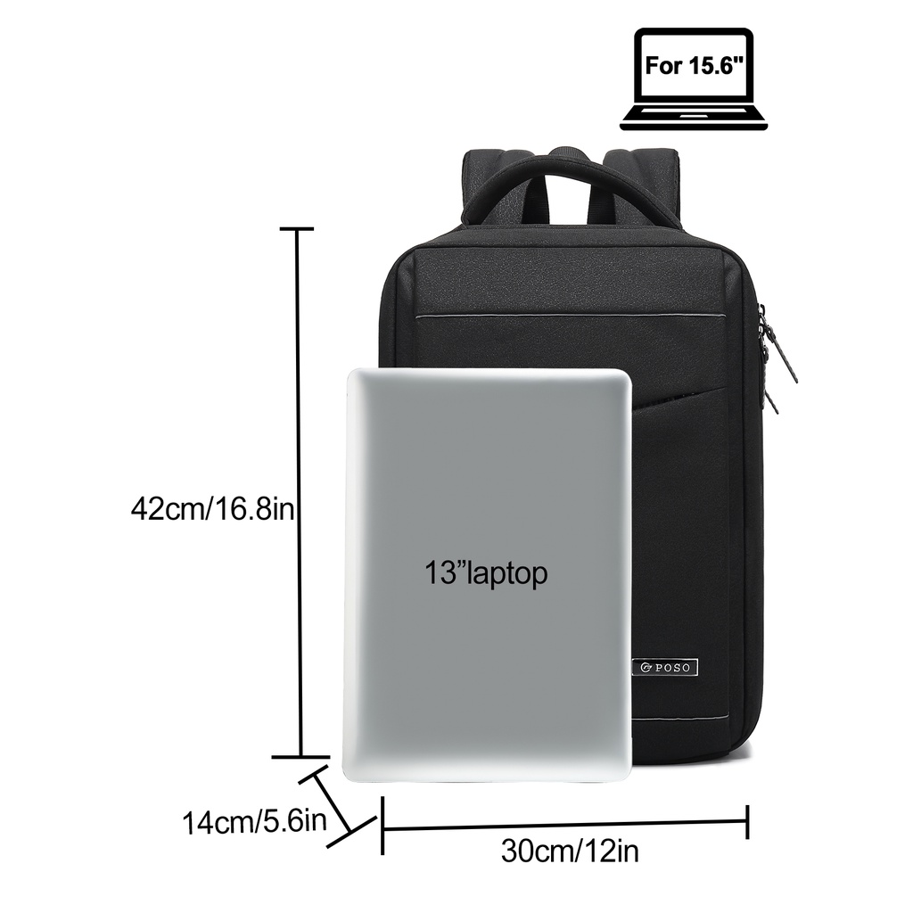 Balo Laptop CoolBell PS 632-15.6 inch, Balo Công Sở Gọn Gàng-Nhiều Ngăn -Chống Thấm Nước