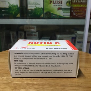 Rutin c hộp 100 viên