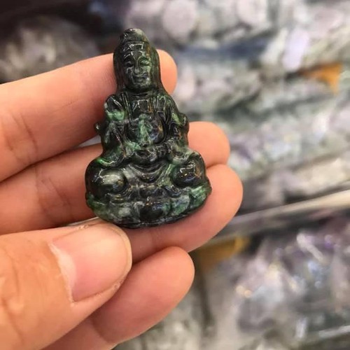 MẶT DÂY CHUYỀN QUAN THẾ ÂM BỒ TÁT NGỌC PHỈ THỦY THIÊN NHIÊN