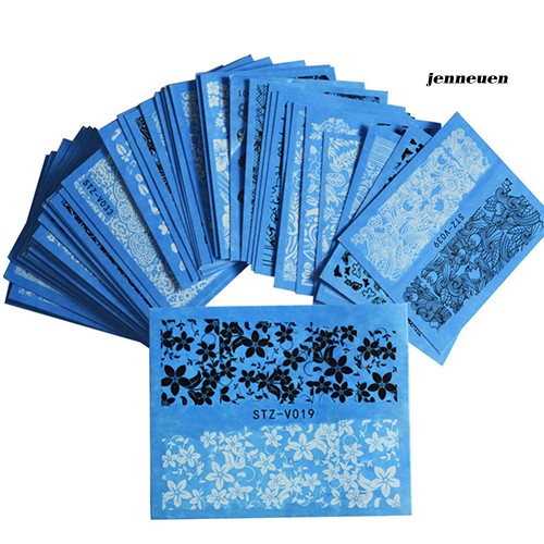 [Hàng mới về] Set 48 tờ sticker dán trang trí móng chuyển nước