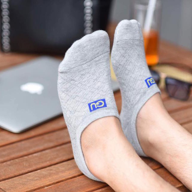 Tất nam đi giày lười, chống hôi chân, chống tụt gót