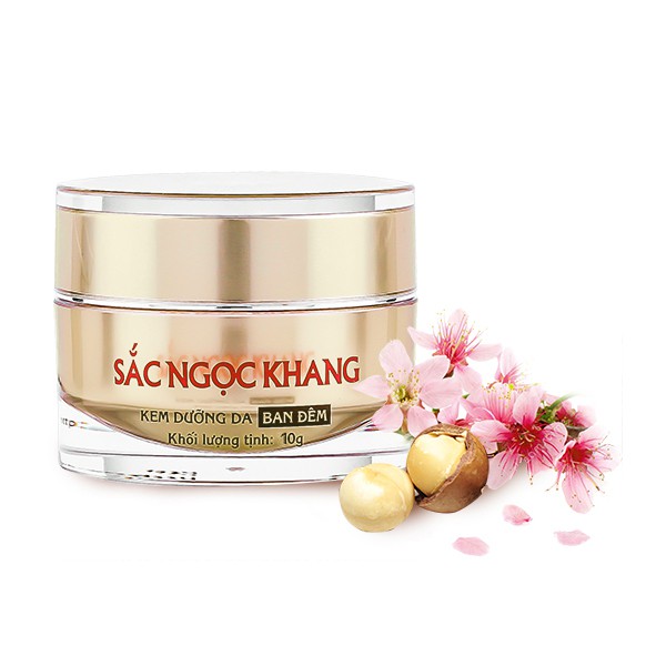 Bộ đôi dưỡng da cơ bản [Kem dưỡng da ban đêm Sắc Ngọc Khang 10g & Sữa rửa mặt Sắc Ngọc Khang 50g]