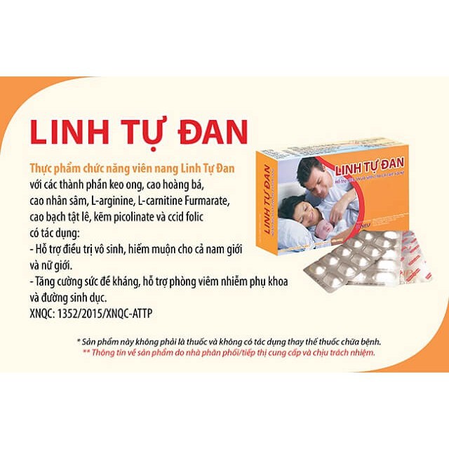 Linh Tự Đan - Hỗ trợ điều trị vô sinh- Hộp 30 viên