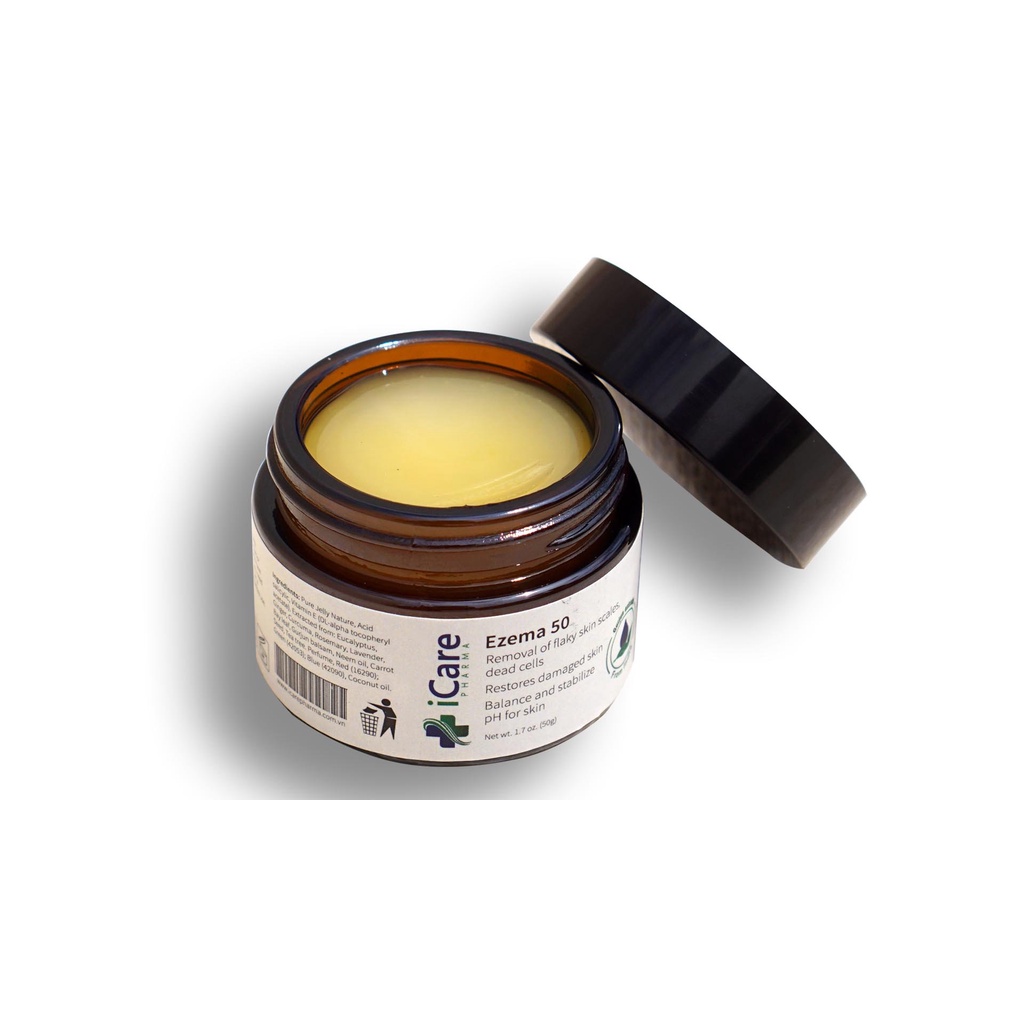 Bộ Sản Phẩm iCare Pharma Dermato, Ezema 50, Dầu Gội Sạch Gàu Antisol | Hỗ Trợ Trị Gàu Ngứa, Nấm Da Đầu Lâu Nă