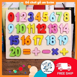 Bảng số bằng gỗ