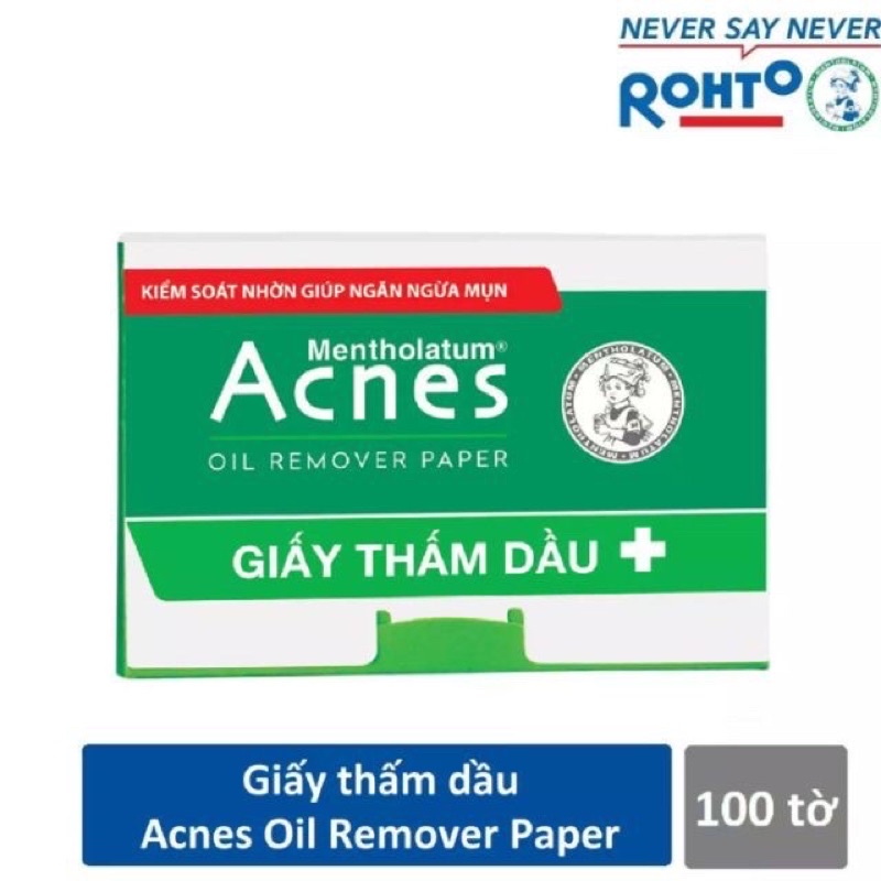 Giấy Thấm Dầu Acnes Oil Remover Paper 100 Tờ