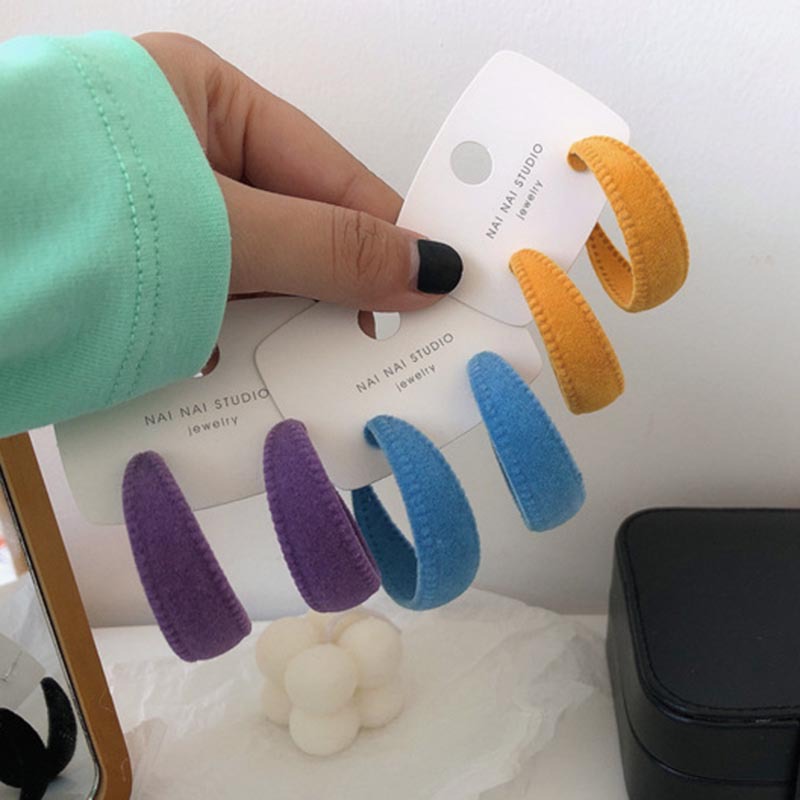 Khuyên Tai Thiết Kế Hình Chữ C Thời Trang Nữ Đơn Giản