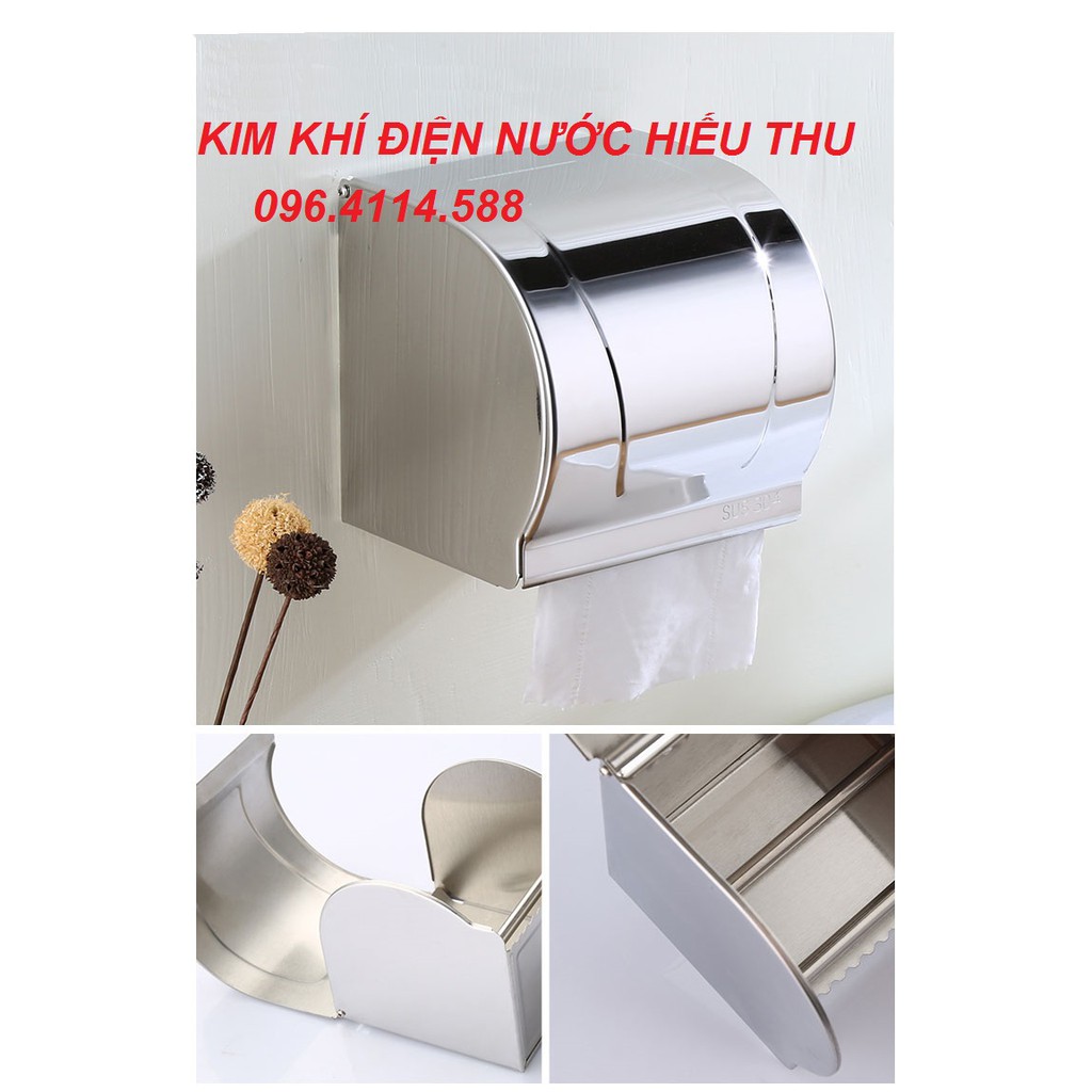 [GIÁ HỦY DIỆT-XẢ KHO ĐÓN TẾT] HỘP ĐỰNG GIẤY VỆ SINH INOX 304 LOẠI KÍN- HỘP ĐỨNG GIẤY VỆ SINH CAO CẤP