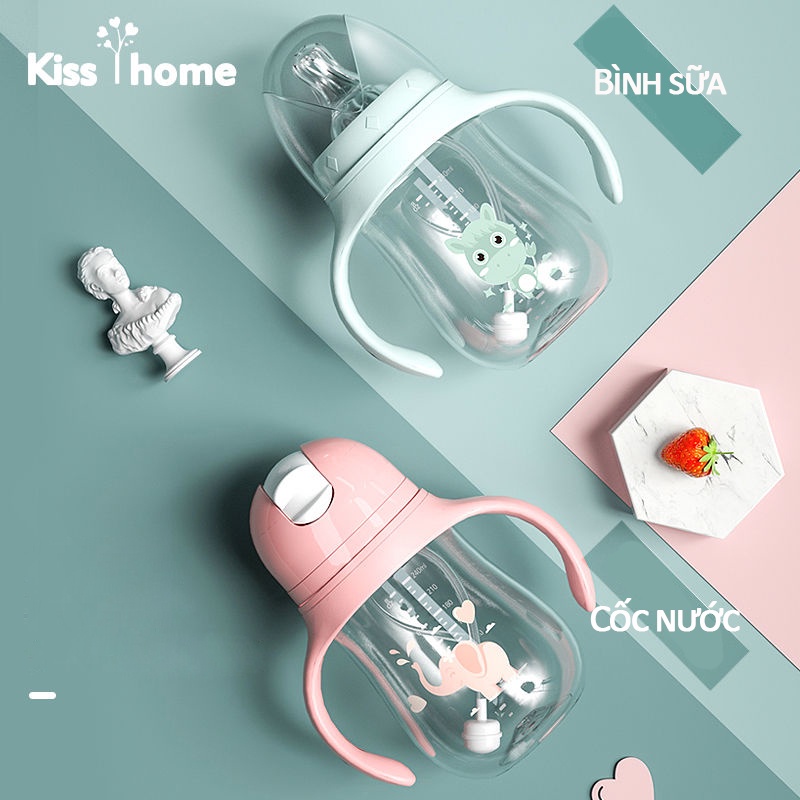 Bình bú 180 /240 /300ML KISS HOME an toàn đẹp và rẻ