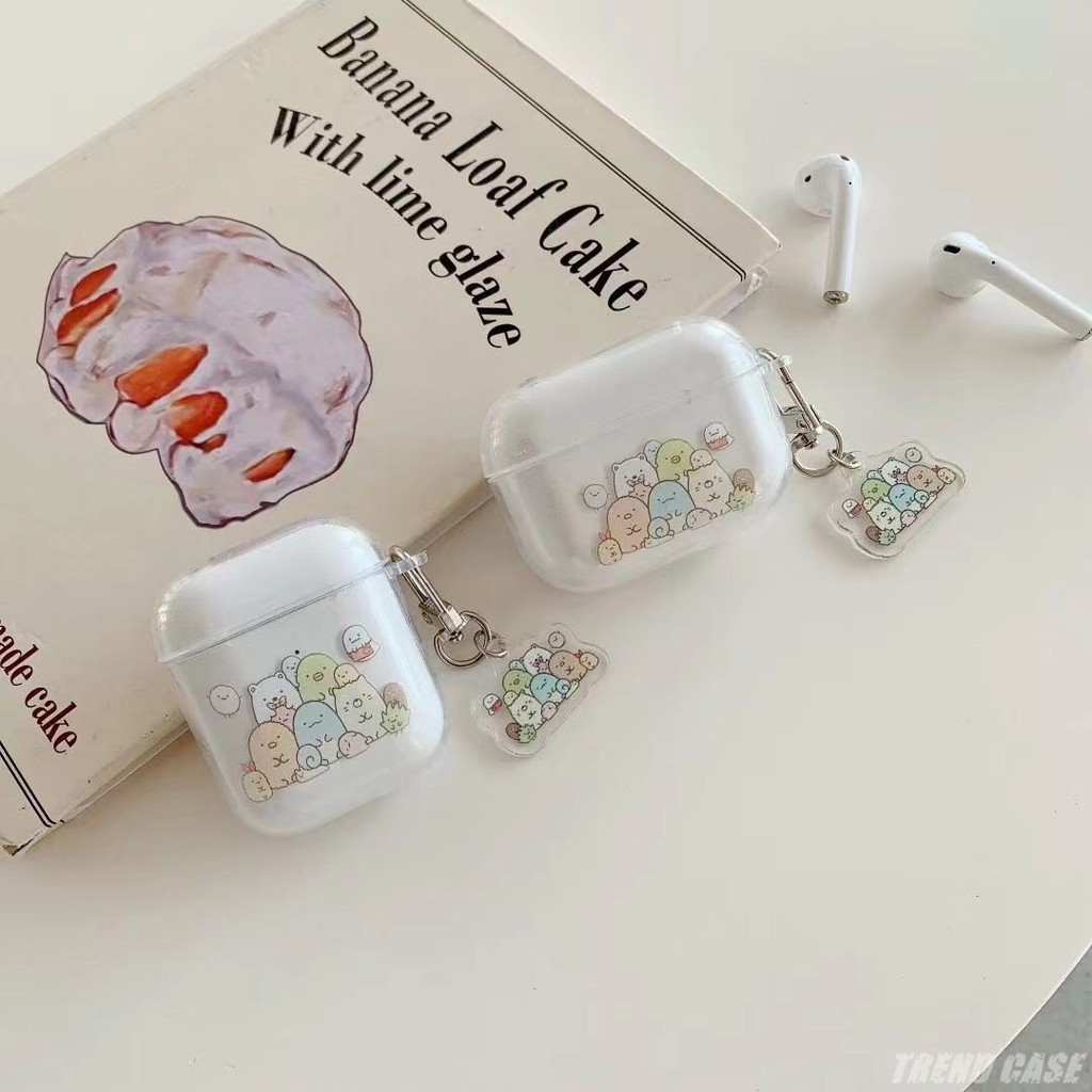 Vỏ Đựng Bảo Vệ Hộp Sạc Tai Nghe Airpods 1 / 2 / 3 Hình Sumikko Gurashi