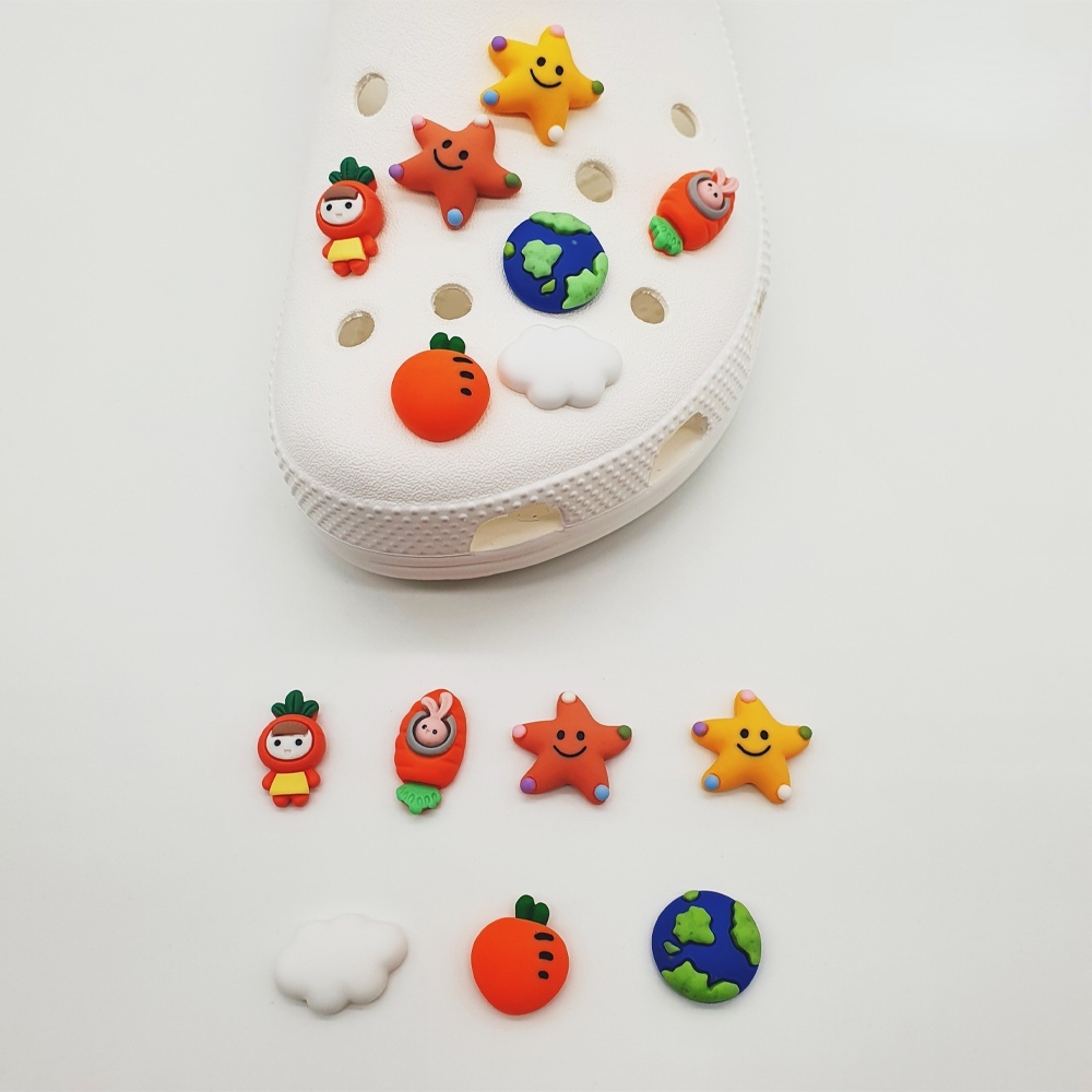[Deco] Set 7 Trong 1 Set Phụ Kiện Trang Trí Giày Crocs Jibbitz Diy