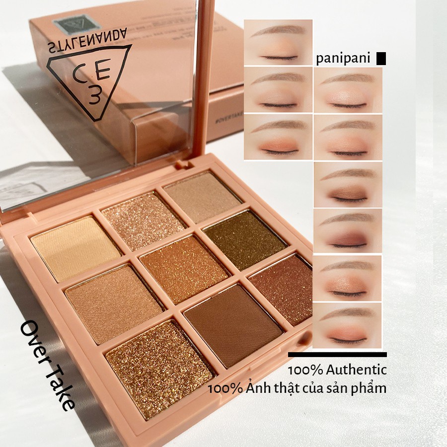 Phấn Mắt 9 ô 3CE Mood Recipe Eye Color Pallete - Over Take