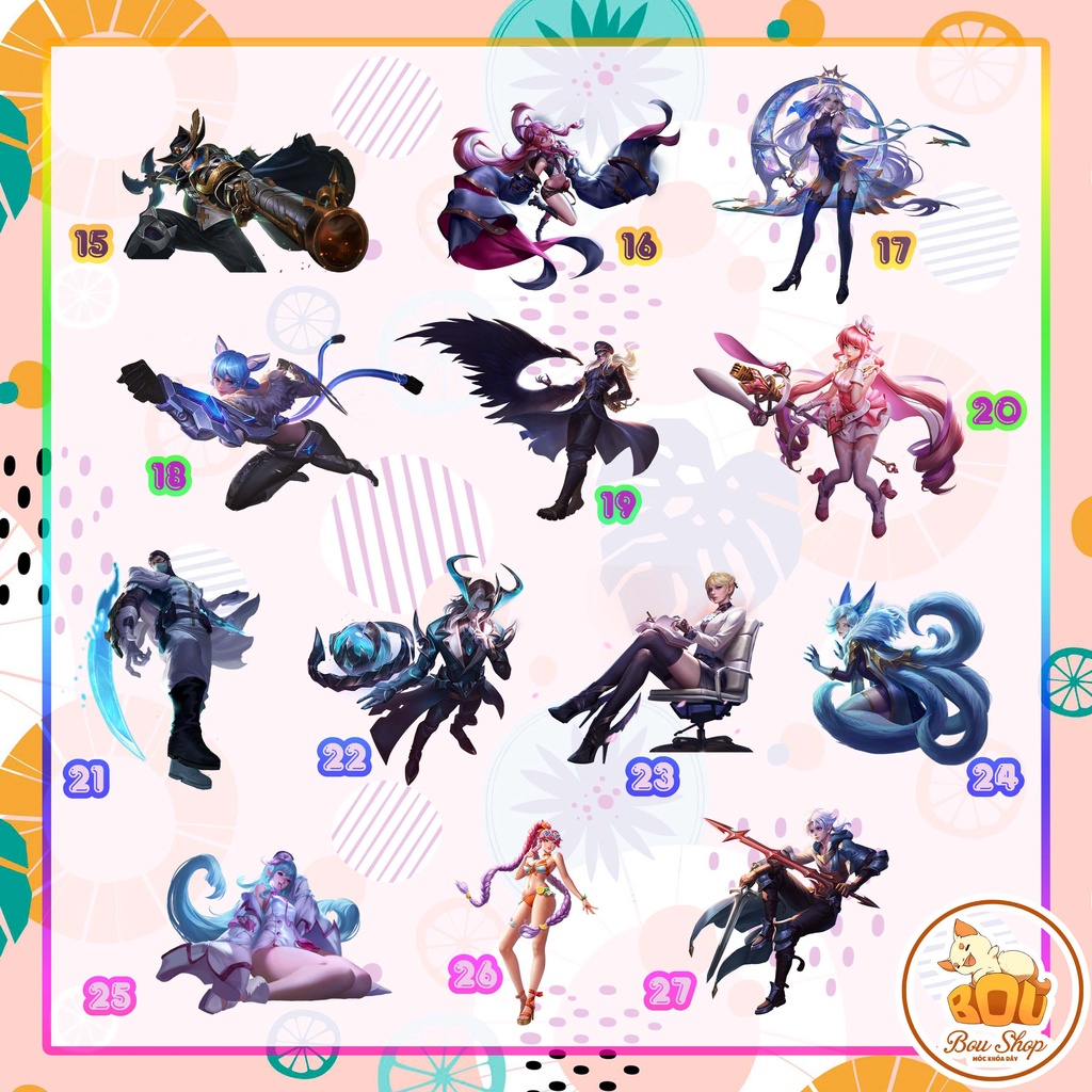 Tượng đứng Standee Acrylic mica Liên Quân - Arena Of Valor Game
