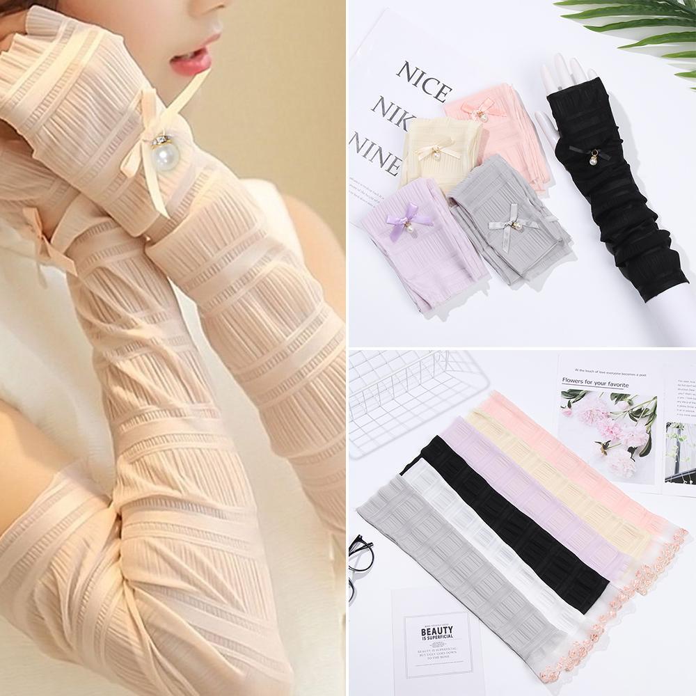 Găng Tay Chống Nắng Mềm Mại Bảo Vệ Cánh Tay Khi Đạp Xe Cho Nữ