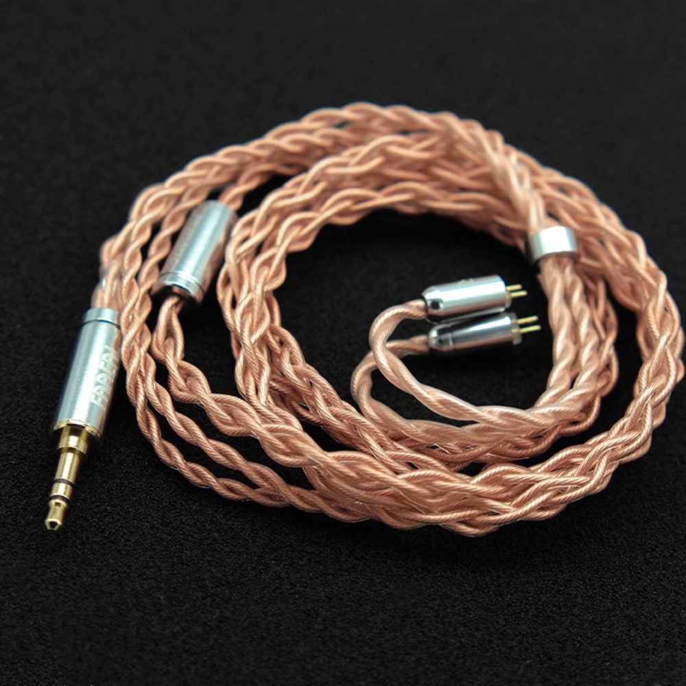 FAAEAL 5N OFC 4 Core High Purity Copper Earphone Upgrade Cable Cáp tai nghe đầu cắm 2.5/3.5/4.5mm 4 lõi đồng tinh khiết mạ vàng với đầu nối 2pin dành cho TFZ/Kinera/TRN/KZ ZST/FAAEAL