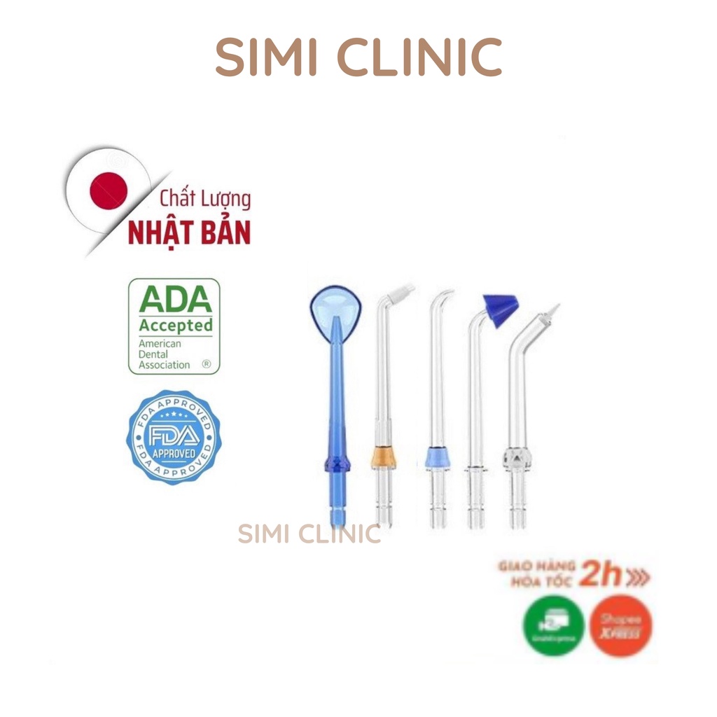 Đầu xịt cạo lưỡi bàn chải đánh răng rửa mũi máy tăm nước cầm tay mini UNIQ SMILE F1, UNIQ SMILE S1 cao cấp chính hãng