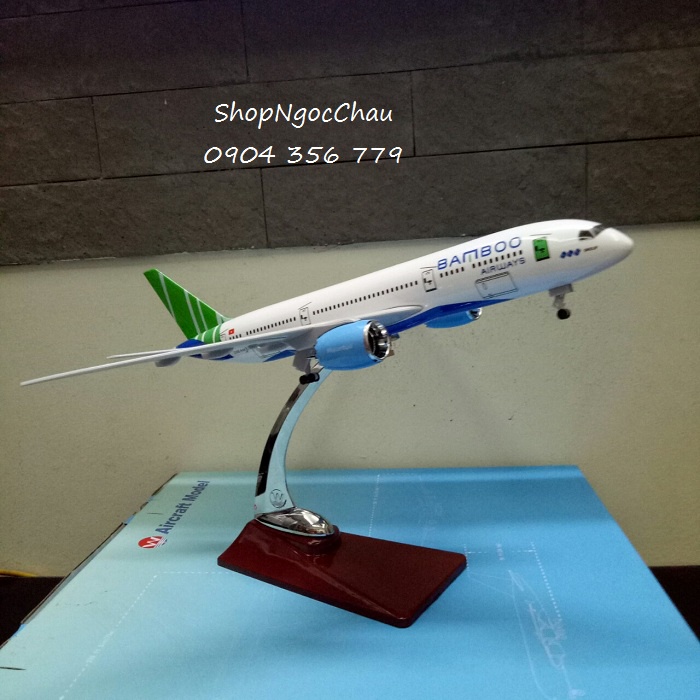 Mô hình máy bay tĩnh B787 Bamboo Airway 28cm