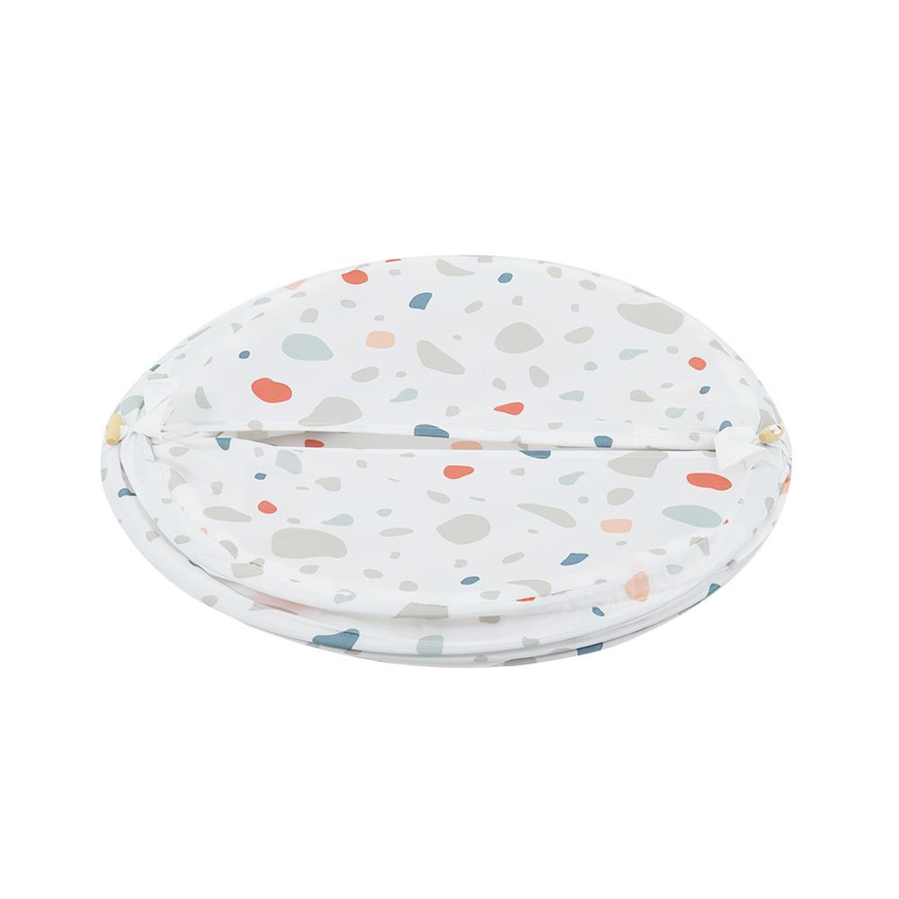 Homebase MOYA Giỏ để đồ giặt hình tròn RL-ACS21094 bằng Polyester 55X42X42CM họa tiết đồ họa