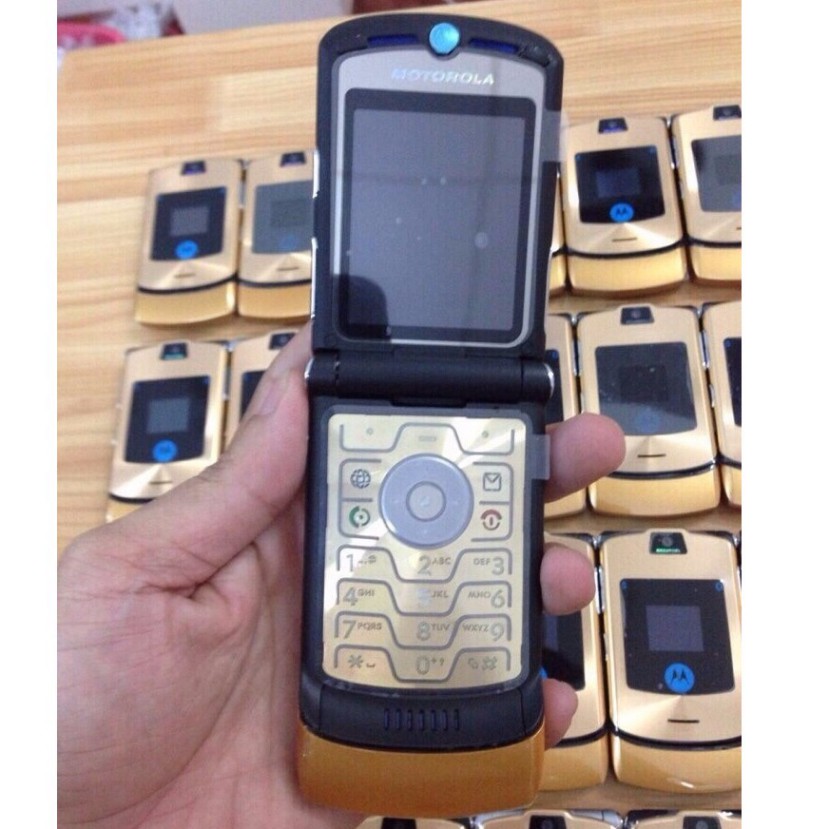 Điện Thoai Nắp Gập Motorola V3i Loại 1 Phím Thép Zin Không Tróc Sơn