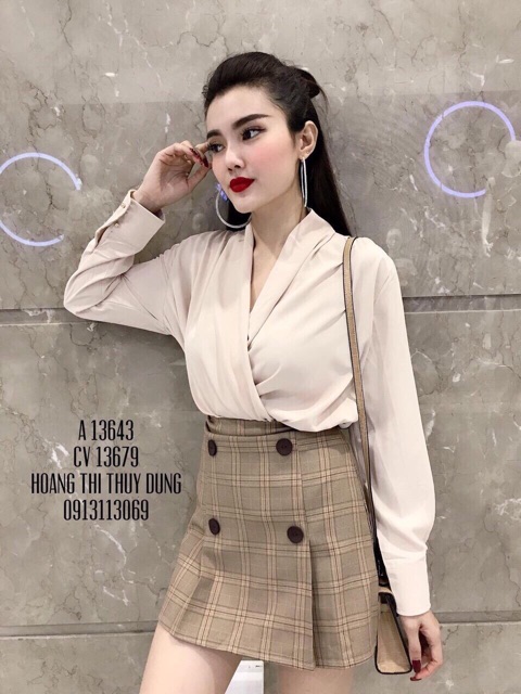 Áo lụa vạt chéo