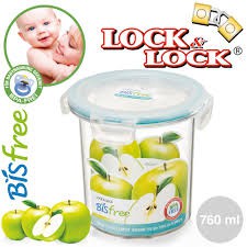 Hộp nhựa 760ml Bisfree Table Top Lock&Lock hình tròn cao - LBF632