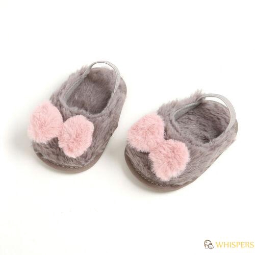 ❣TOP☞Newborn Toddler Baby Boys Girl Infant Cute Bow Soft Crib Warm Shoes 0-18M