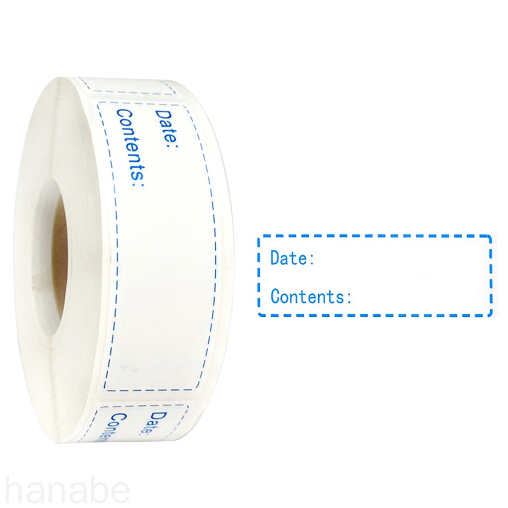 Cuộn 150 Nhãn Dán Ghi Ngày Tháng Dùng Để Bảo Quản Thực Phẩm Trong Tủ Lạnh