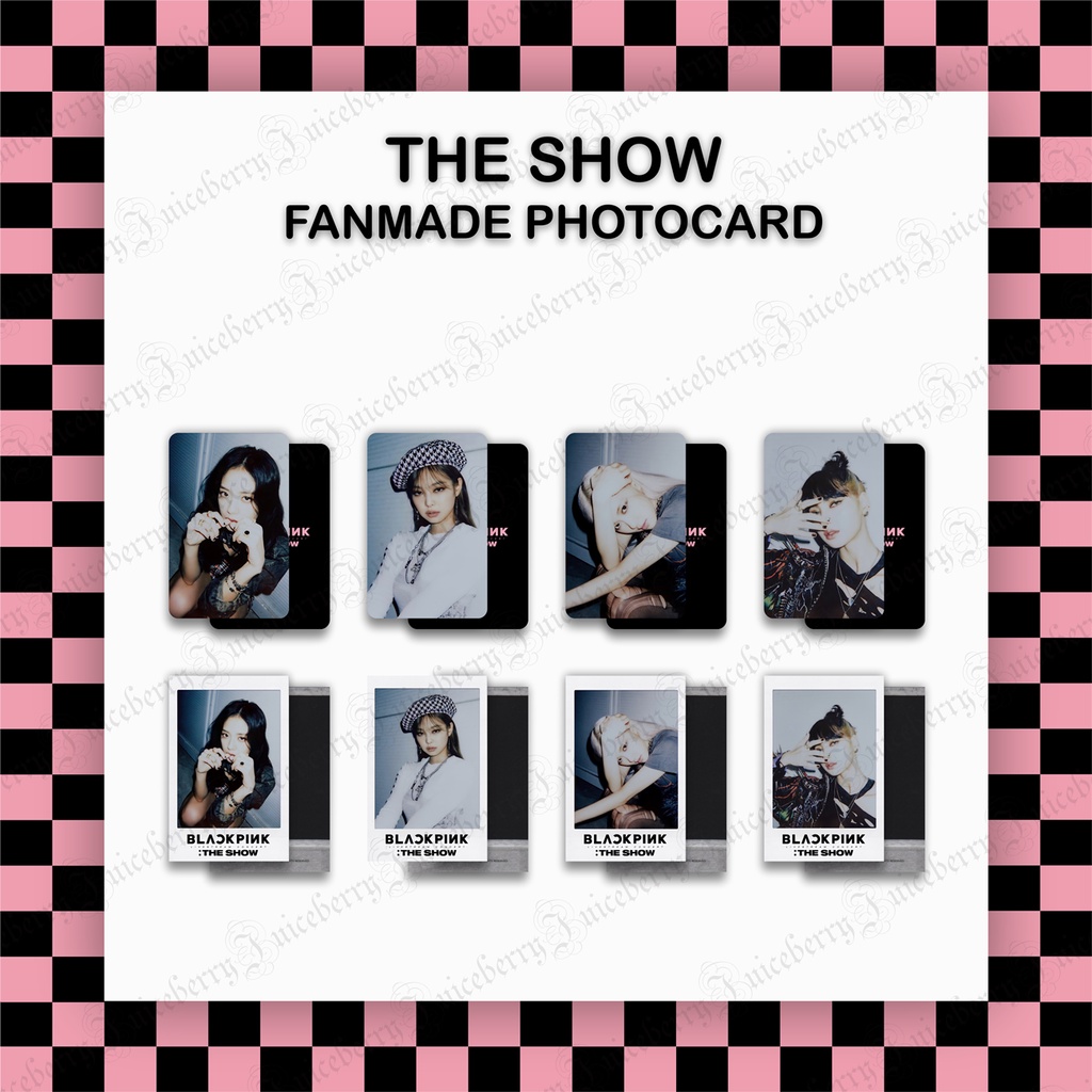 Bộ ảnh photocard fanmade BLACKPINK The Show E44