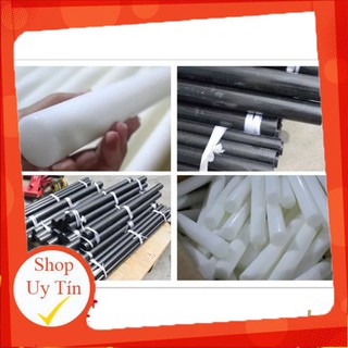 Nhựa POM phi 10mmx500mm -Màu trắng đục