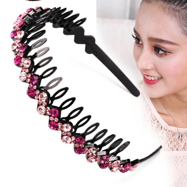 Bờm Xước Tóc - Lược cài tóc đính hạt đá Băng Đô chống trượt thanh lịch Phong Cách Hàn Quốc T2 - 𝗚𝗜𝗔𝗗𝗨𝗡𝗚𝗛𝗔𝗡𝗢𝗜𝟯𝟵