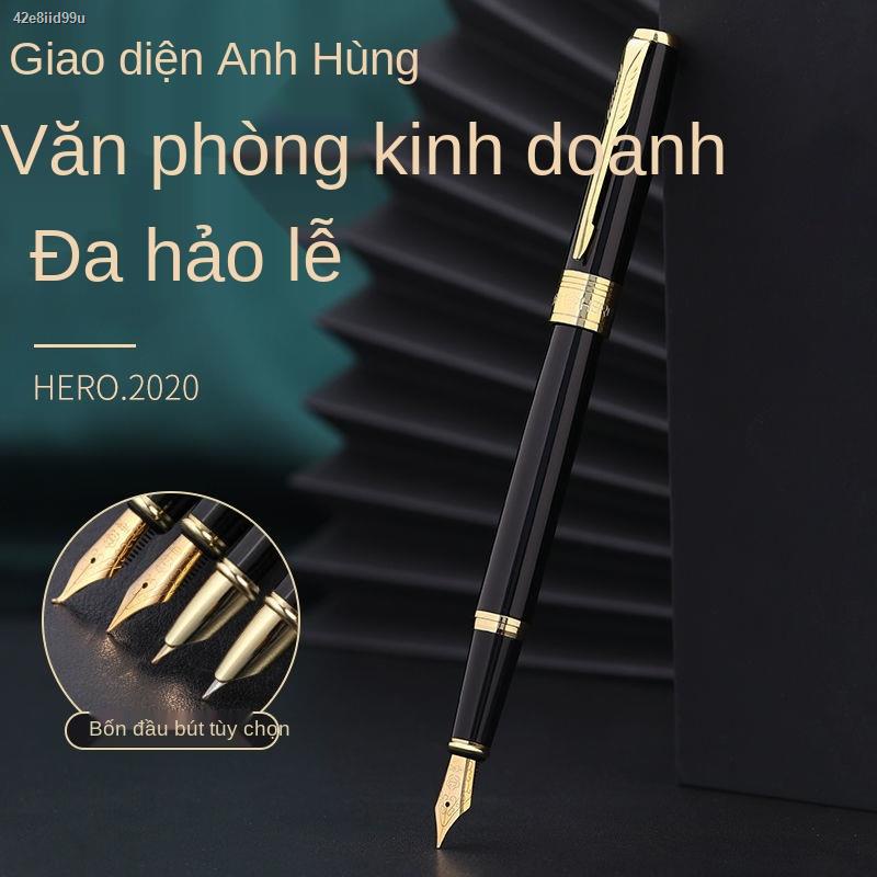 【2021】HERO anh hùng thương hiệu bút sinh viên nam đẹp trai hộp quà kinh doanh đa chức năng cô gái dễ thư pháp giá trị ca