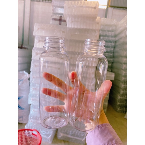 sỉ  Chai (dày) Miệng rộng + nắp đen f38