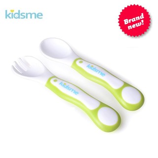 Bộ Muỗng Nĩa Tập Ăn Kidsme 6M+ (CHÍNH HÃNG) CHO BÉ (9831LI)
