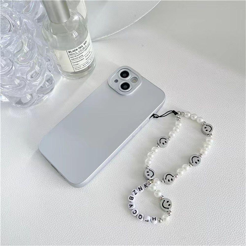 Dây Đeo Điện Thoại Xâu Hạt Mặt Cười Hoạt Hình Dễ Thương