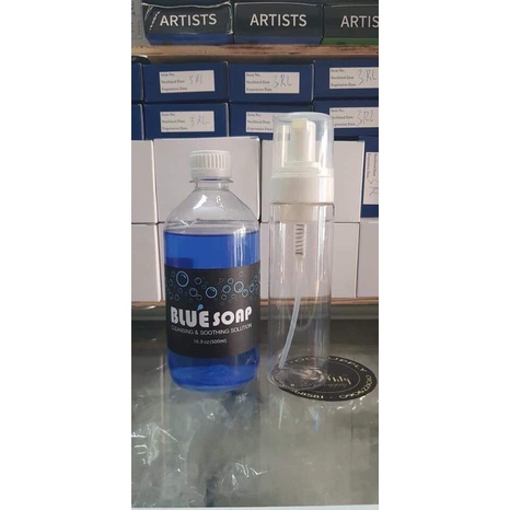 Bình Xịt Phun Xương đựng nước rửa hình xăm, Bình Tạo Bọt Trong Suốt 150ml.